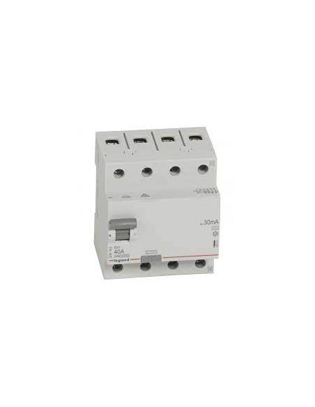 LRELE4P40A Srovės nuotekio relė RCD RX Legrand 402063 (AC, 40A, 4P, 30mA, 400V) iš UAB SINTAS