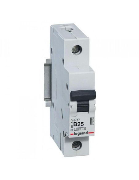 LAUTOMAT1P25AB Automatinis jungiklis MCB RX3 Legrand 419138 (25A, 1P, 230V, 6kA) iš UAB SINTAS