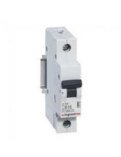 LAUTOMAT1P16AB Automatinis jungiklis MCB RX3 Legrand 419136 (16A, 1P, 230V, 6kA) iš UAB SINTAS