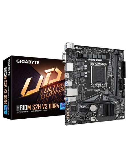 H610MS2HV3DDR4 Mainboard|GIGABYTE|Intel H610|LGA1700|Micro-ATX|Memory DDR4|Memory slots 2|1xPCI-Express 3.0 1x|1xPCI-Express 4.0