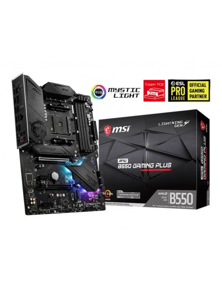 MPGB550GAMINGPLUS Mainboard|MSI|AMD B550|SAM4|ATX|2xPCI-Express 3.0 1x|1xPCI-Express 3.0 4x|2xM.2|1xPCI-Express 4.0 1x|Memory DD