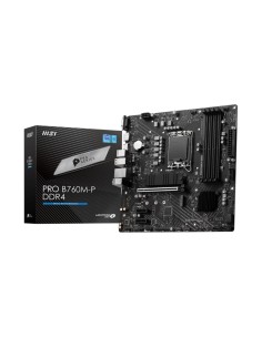 PROB760M-PDDR4 Mainboard|MSI|Intel B760 Express|LGA1700|Micro-ATX|Memory DDR4|Memory slots 4|2xPCI-Express 1x|1xPCI-Express 16x|