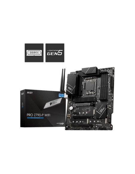 PROZ790-PWIFI Mainboard|MSI|Intel Z790|LGA1700|ATX|Memory DDR5|Memory slots 4|1xPCI-Express 1x|3xPCI-Express 16x|4xM.2|1xHDMI|1x