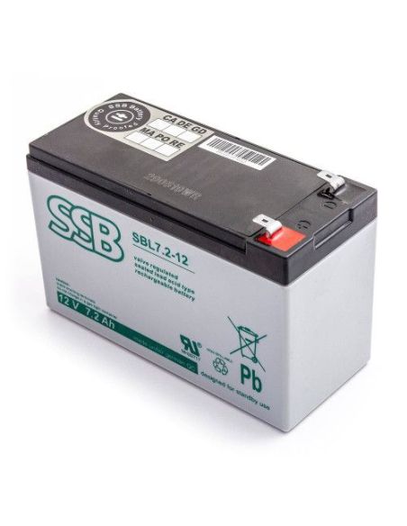 AS7212L Akumuliatorius SSB SBL (7.2Ah, 12V, F2, VRLA) iš UAB SINTAS