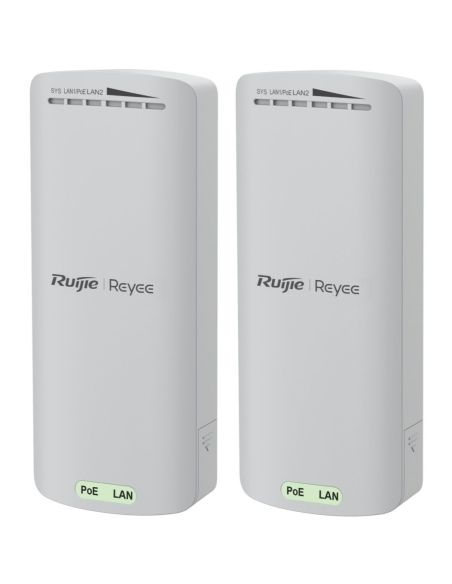 RUIJIERGEST100E Belaidis Bridge perdavimo įrenginys Ruijie RG-EST100-E (2.4 GHz, Dual-stream 500m, 2 vnt.) iš UAB SINTAS
