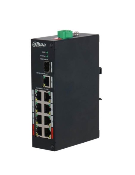 DH-PFS3110-8ET-96-V2 Switch|DAHUA|PFS3110-8ET-96-V2|PoE ports 8|96 Watts|DH-PFS3110-8ET-96-V2 iš UAB SINTAS