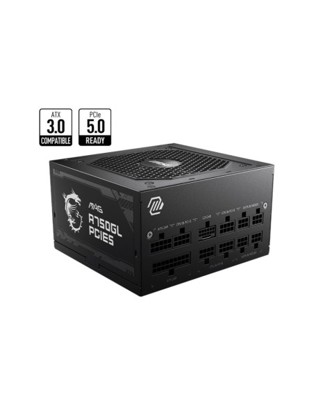 MAGA750GLPCIE5 Power Supply|MSI|750 Watts|Efficiency 80 PLUS GOLD|PFC Active|MAGA750GLPCIE5 iš UAB SINTAS