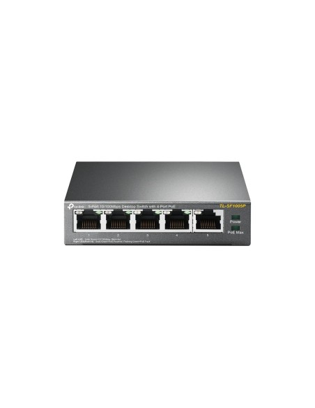 TL-SF1005P Switch|TP-LINK|Desktop/pedestal|5x10Base-T / 100Base-TX|PoE ports 4|TL-SF1005P iš UAB SINTAS
