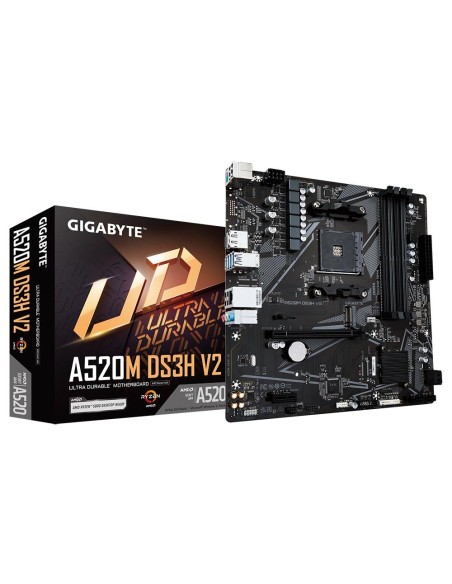 A520MDS3HV21.1 Mainboard|GIGABYTE|AMD A520|SAM4|Micro-ATX|Memory DDR4|Memory slots 4|1xPCI-Express 3.0 1x|1xPCI-Express 3.0 16x|