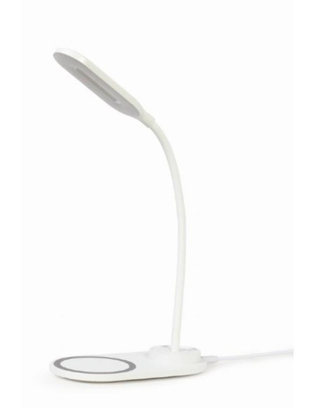 TA-WPC10-LED-01-W MOBILE CHARGER WRL DESK LAMP/WHT TA-WPC10-LED-01-W GEMBIRD iš UAB SINTAS