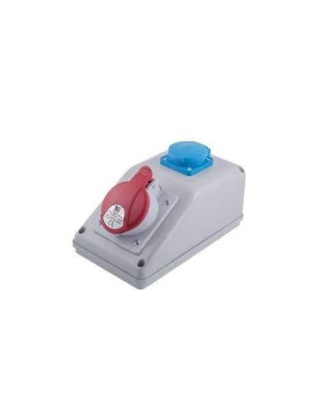 PAWBB3251S PawBol R-BOX 325/1-S plastikinis skydelis su kištukiniais lizdais (1x32A/250V) iš UAB SINTAS