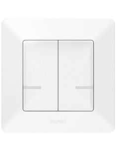 L752187 Virštinkinis 2 kl. belaidis jungiklis Valena Life Legrand 752187 (balta) iš UAB SINTAS