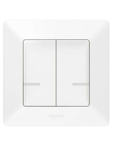 L752187 Virštinkinis 2 kl. belaidis jungiklis Valena Life Legrand 752187 (balta) iš UAB SINTAS
