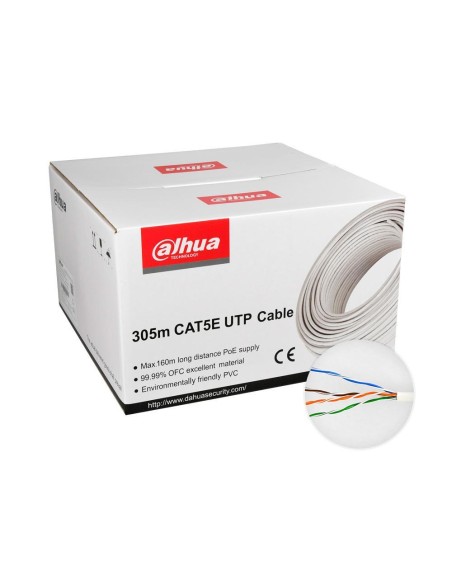 DH-PFM920I-5EUN CABLE CAT5E UTP 305M WHITE/PFM920I-5EUN DAHUA iš UAB SINTAS