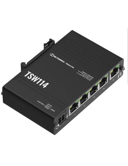 SWITCHTELTSW114 5 prievadų pramoninis komutatorius TELTONIKA TSW114 iš UAB SINTAS