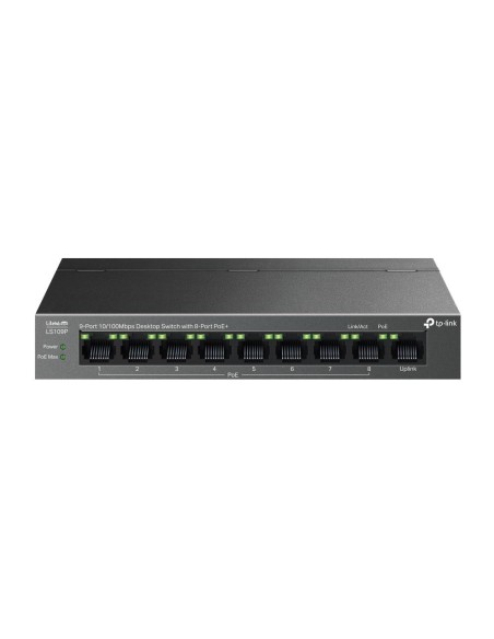 LS109P Switch|TP-LINK|LS109P|Desktop/pedestal|9x10Base-T / 100Base-TX|PoE+ ports 8|LS109P iš UAB SINTAS