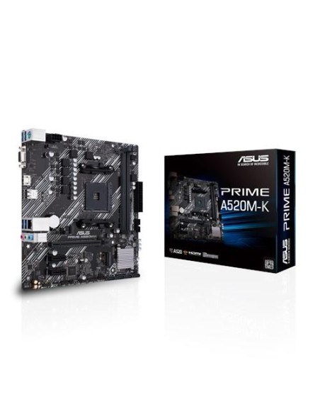 PRIMEA520M-K Mainboard|ASUS|AMD A520|SAM4|MicroATX|2xPCI-Express 3.0 1x|1xPCI-Express 3.0 16x|1xM.2|Memory DDR4|Memory slots 2|1