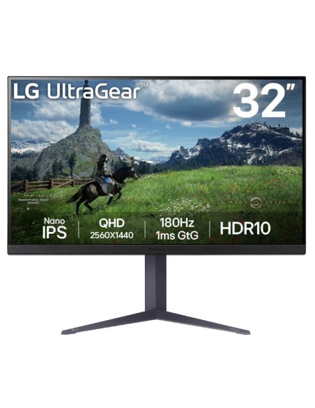 32GS85Q-B LCD Monitor|LG|31.5"|Panel IPS|2560x1440|16:9|180Hz|1 ms|Pivot|Height adjustable|Tilt|Colour Black|32GS85Q-B iš UAB SI