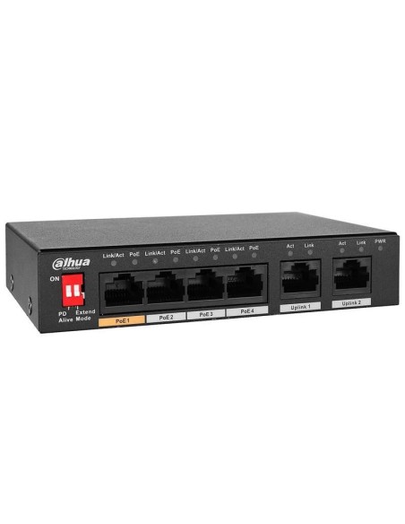 DH-PFS3005-4ET-60-V2 Switch|DAHUA|PFS3005-4ET-60-V2|Desktop/pedestal|PoE ports 4|60 Watts|DH-PFS3005-4ET-60-V2 iš UAB SINTAS