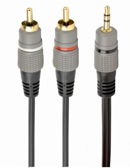 CCA-352-1.5M CABLE AUDIO 3.5MM TO 2RCA 1.5M/GOLD CCA-352-1.5M GEMBIRD iš UAB SINTAS