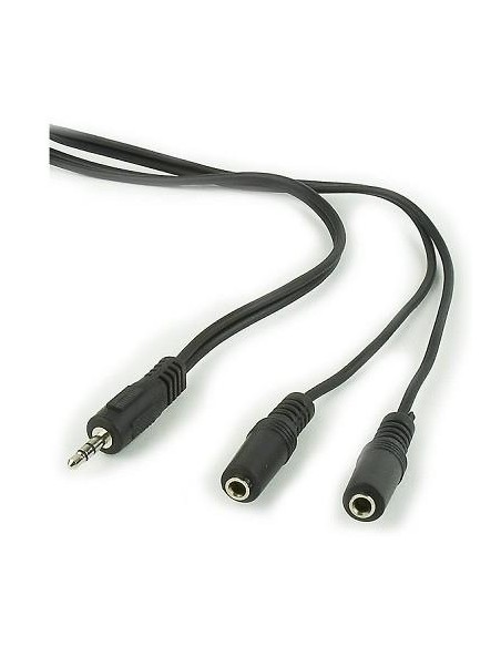 CCA-415 CABLE AUDIO SPLITTER 3.5MM/5M BLACK CCA-415 GEMBIRD iš UAB SINTAS