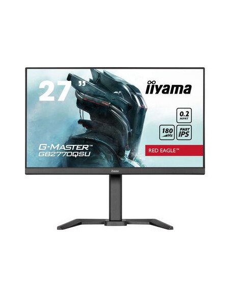GB2770QSU-B6 LCD Monitor|IIYAMA|27"|Gaming|Panel IPS|2560x1440|16:9|180Hz|Matte|0.2 ms|Speakers|Swivel|Pivot|Height adjustable|T