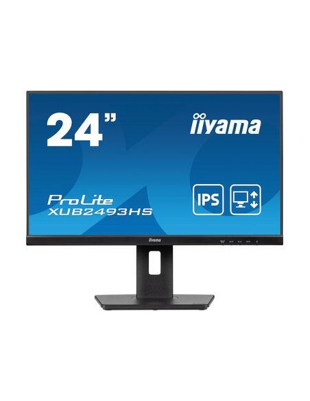 XUB2493HS-B6 LCD Monitor|IIYAMA|23.8"|Business|Panel IPS|1920x1080|16:9|100Hz|Matte|0.5 ms|Speakers|Swivel|Pivot|Height adjustab