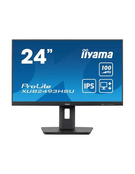 XUB2493HSU-B6 LCD Monitor|IIYAMA|23.8"|Business|Panel IPS|1920x1080|16:9|100Hz|Matte|1 ms|Speakers|Swivel|Pivot|Height adjustabl