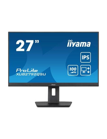 XUB2792QSU-B6 LCD Monitor|IIYAMA|27"|Business|Panel IPS|2560x1440|16:9|100Hz|Matte|0.4 ms|Speakers|Swivel|Pivot|Height adjustabl