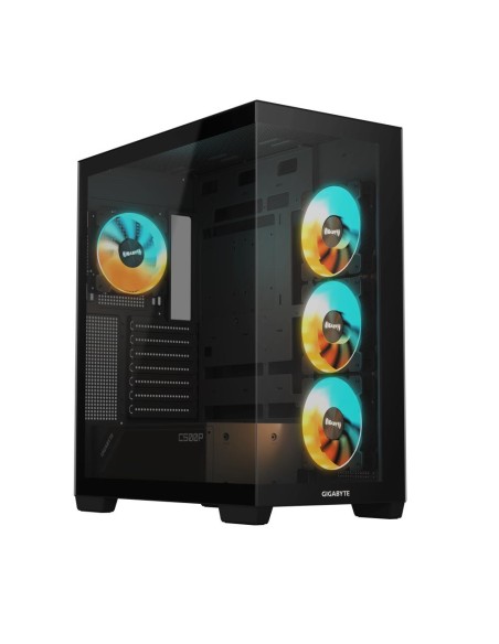GB-C500P ST Case|GIGABYTE|GB-C500P ST|MidiTower|Case product features Transparent panel|ATX|MicroATX|MiniITX|Colour Black|GB-C50
