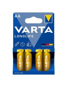 BATERIJALR6AALONGVARTA4 Baterija VARTA Alkaline Longlife LR6/AA (4 vnt.) iš UAB SINTAS