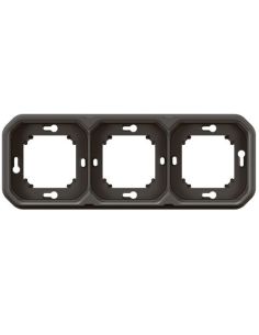L069608L Virštinkinė dėžutė 3 vt. Plexo Legrand 069608L (antracitas) iš UAB SINTAS