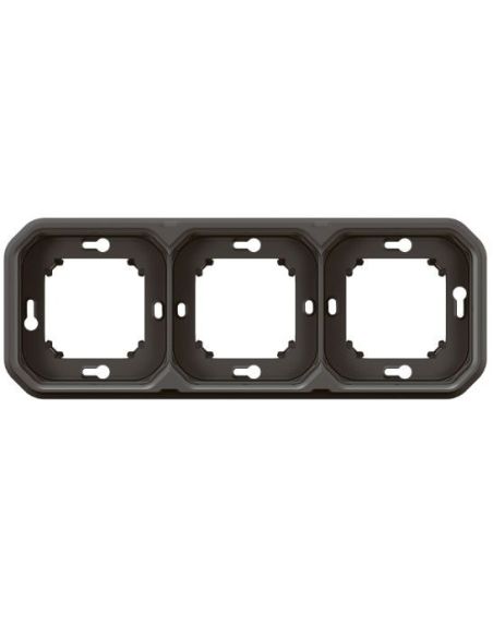 L069608L Virštinkinė dėžutė 3 vt. Plexo Legrand 069608L (antracitas) iš UAB SINTAS
