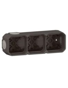 L069603L Virštinkinė dėžutė su sandarikliais 3 vt. Plexo Legrand 069603L (antracitas) iš UAB SINTAS