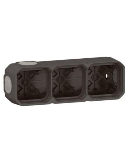 L069603L Virštinkinė dėžutė su sandarikliais 3 vt. Plexo Legrand 069603L (antracitas) iš UAB SINTAS