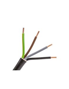 KCYKY5X15LIETK Lietkabelis CYKY 5x1.5 mm2 juodas jėgos kabelis (100 m, monolitinis, 450/750V) iš UAB SINTAS