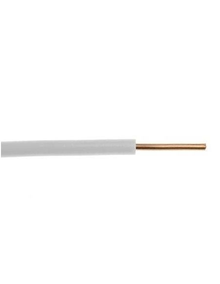 KYDY1X25B Lietkabelis H07V-U (YDY) 1x2.5 mm2 vienagyslis laidas (monolitinis, baltas, 1 m) iš UAB SINTAS