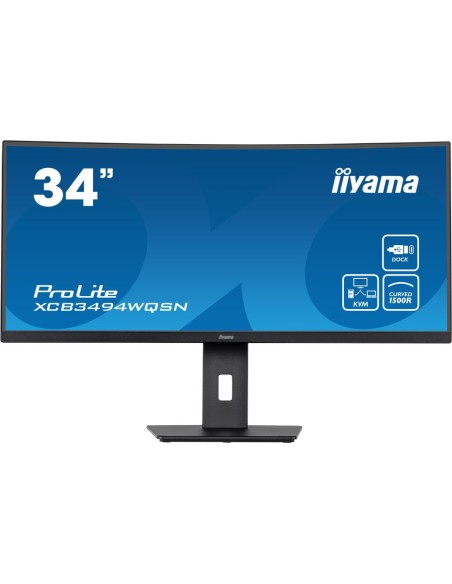XCB3494WQSN-B5 LCD Monitor|IIYAMA|XCB3494WQSN-B5|34"|Curved/21 : 9|Panel VA|3440x1440|21:9|Matte|0.4 ms|Speakers|Swivel|Height a