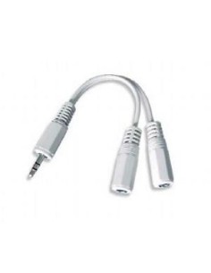 CCA-415W CABLE AUDIO SPLITTER 3.5MM/10CM WHITE CCA-415W GEMBIRD iš UAB SINTAS
