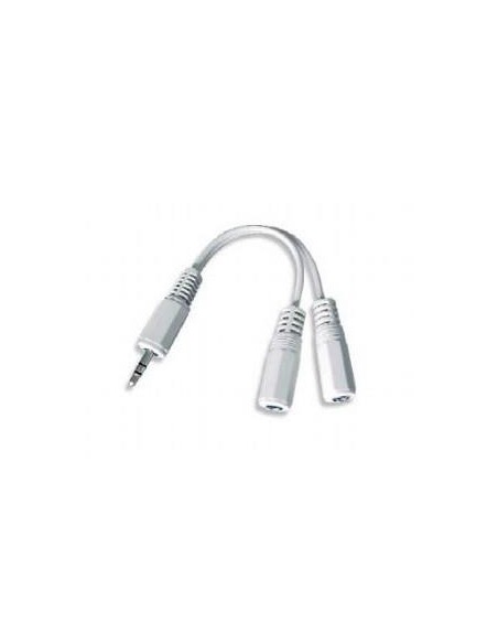 CCA-415W CABLE AUDIO SPLITTER 3.5MM/10CM WHITE CCA-415W GEMBIRD iš UAB SINTAS