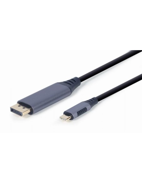 CC-USB3C-DPF-01-6 CABLE USB-C TO DP 1.8M/GREY CC-USB3C-DPF-01-6 GEMBIRD iš UAB SINTAS