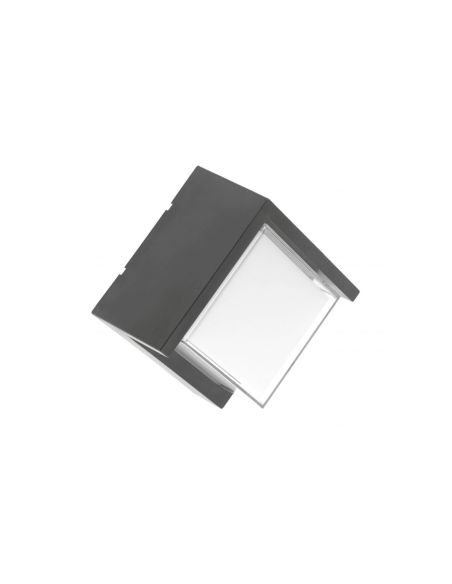 GTVLDCANTI12WKW15 CANTI LED sieninis šviestuvas (pilkas, 12W, 1000lm, IP65, 4000K) GTV LD-CANTI12WKW-15 iš UAB SINTAS