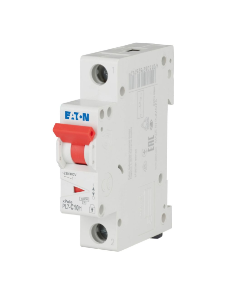 022425 Automatas 1P 10A C 10kA PL7-C10/1 - EATON iš UAB SINTAS