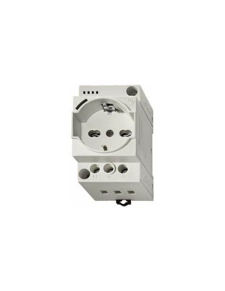 FINDER7U0082300010 Kištukinis lizdas ant DIN bėgelio su įžeminimu Finder 7U0082300010 (LED indikacija, 16A) iš UAB SINTAS