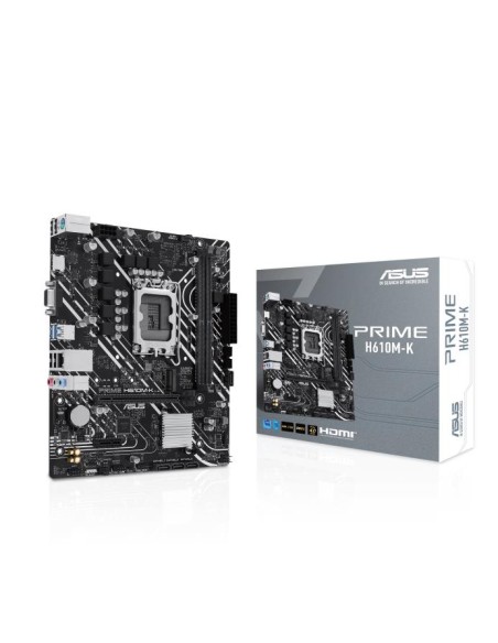 PRIMEH610M-K Mainboard|ASUS|Intel H610|LGA1700|Micro-ATX|Memory DDR5|Memory slots 2|1xPCI-Express 3.0 1x|1xPCI-Express 4.0 16x|1