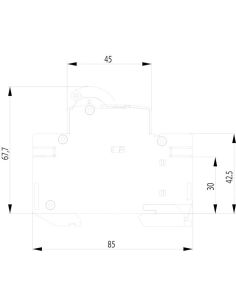 058961 Automatas 1P 16A C 6kA ETIMAT 6 1p C16 - ETI iš UAB SINTAS 2