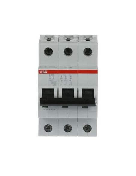 028347 Automatas 3P 16A C 6kA S203-C16 - ABB iš UAB SINTAS