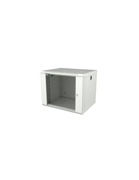 KS3U540X400STIKD Komutacinė spinta 19'' pakabinama 3U 540x400x180mm (balta, stiklo durys) iš UAB SINTAS