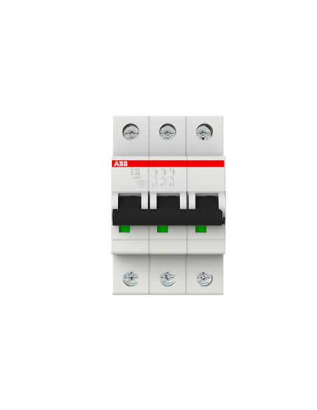 028349 Automatas 3P 25A C 6kA S203-C25 - ABB iš UAB SINTAS