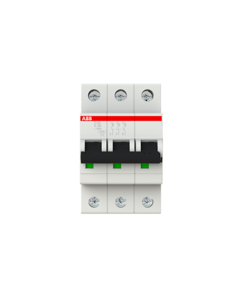 028348 Automatas 3P 20A C 6kA S203-C20 - ABB iš UAB SINTAS